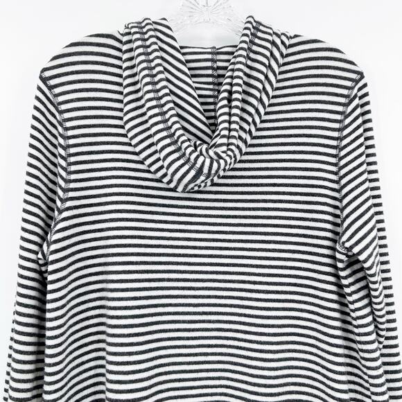 Z Supply Striped Pullover Hoodie Sweatshirt Cozy Soft Pocket Evereve Womens S - Picture 10 of 12